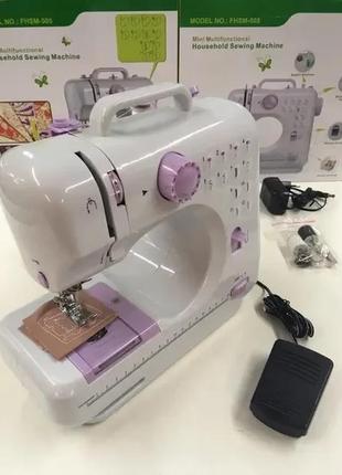 Багатофункціональна швейна машинка портативна household sewing machine fhsm-505