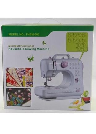 Багатофункціональна швейна машинка портативна household sewing machine fhsm-5056 фото