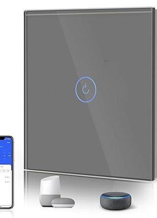 Bseed wifi alexa 1 группа сенсорный выключатель света, стеклянный, настенный стандартный 110 в - 240 в