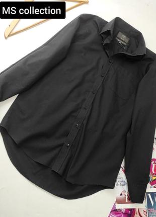 Рубашка мужская черного цвета от бренда ms collection 15 1/2