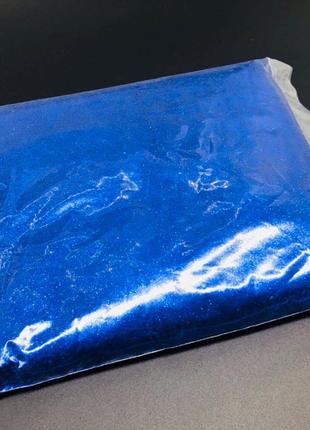 Сухой, рассыпчатый глиттер для декупажа, скрапбукинга и декора в пакете синий яркий цвет1 фото