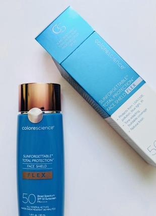 Colorescience sunforgettable total protection face shield flex spf 50 medium 55 ml сонцезахисний крем для обличчя з адаптивними пігментами