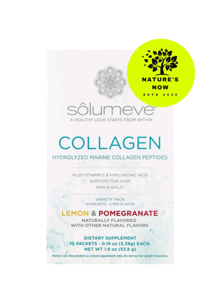 Solumeve морський колаген зі смаком лимона та граната — 10 пакетиків/сша