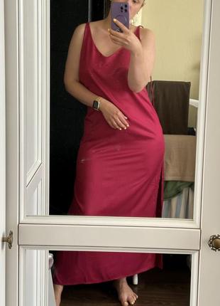 Сукня максі віскозна нова з бірками бургунді вишневого кольору цікавий крій