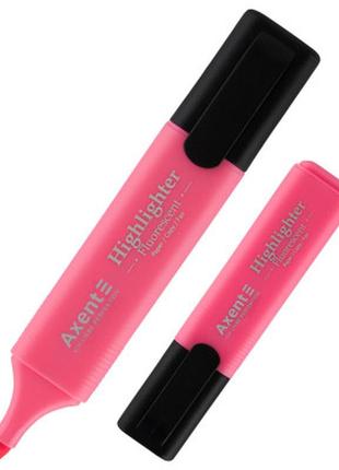 Маркер axent highlighter 1-5 мм клиновидный розовый (2531-10-a) - топ продаж!