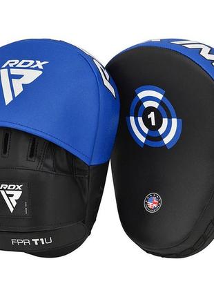 Лапи боксерські rdx t1 curved blue/black