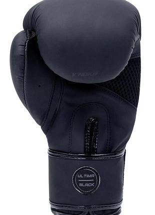 Боксерські рукавиці v`noks ultima black 12 ун.