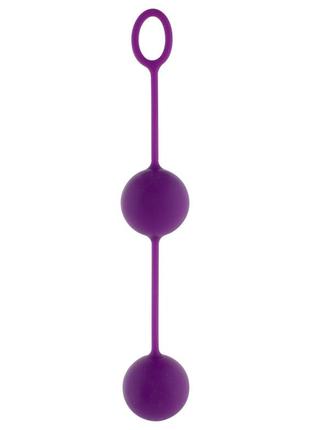 Вагінальні кульки rock & roll balls фіолетові toyjoy  18+