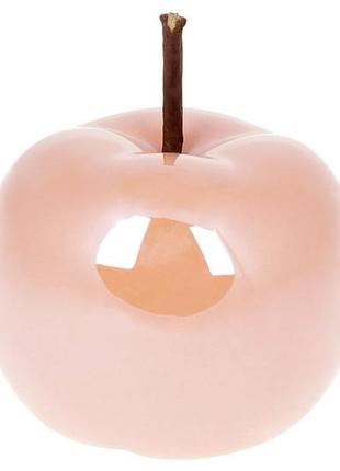 Декоративное яблоко 9.7см, цвет - персиковый перламутр уценка 733-332 остаток