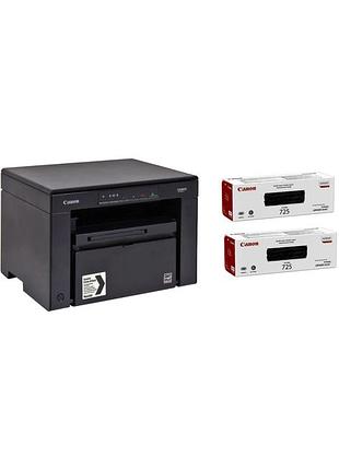 Багатофункціональний пристрій а4 ч/б canon i-sensys mf3010 + картриджи 2xcrg725 (5252b034aa)