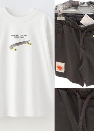Костюм на підлітка шорти та футболка zara іспанія оригінал, преміум якість