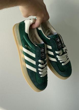 Gucci x gazelle green velvet