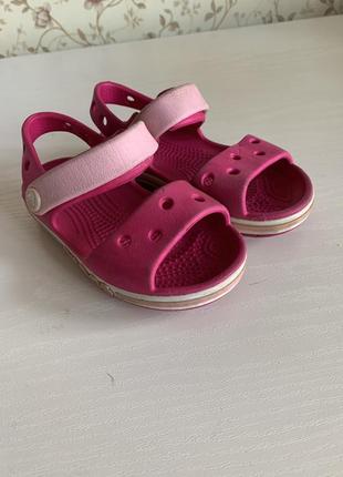 Сандалі crocs  c7 босоніжки крокси для дівчинки