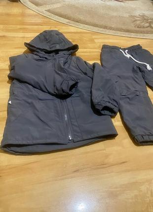 Курточка та штанці «карго» графітового кольорі 110 см