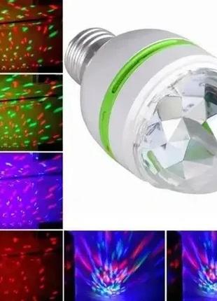 Уцінка. дисколампа laser rotating lamp, що обертається світлодіодне дисколампа (нету коробки 202)