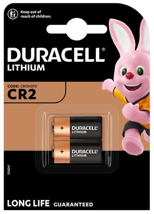 Батарейка duracell dl cr2 2 шт.1 фото