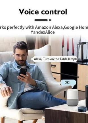 20a eu умная розетка wifi smart plug tuya с функцией контроля мощности, управления голосом