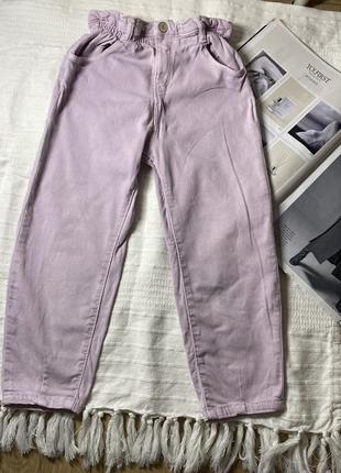 Розовые джинсы zara 4/5 лет