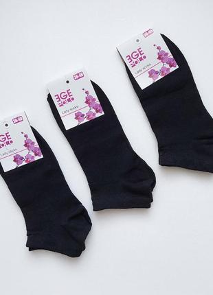 Підліткові шкарпетки  "polo" демісезонні,літні 36-40р. чорні. короткі.
