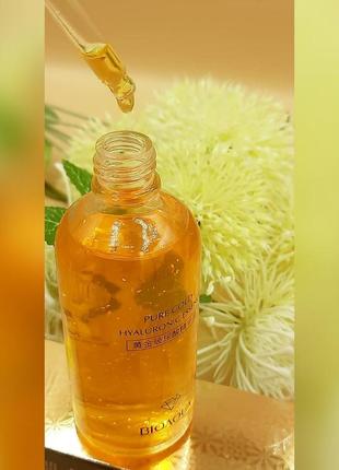 Хит! сыворотка с гиалуроном и биозолотом омолаживающая для лица и шеи bioaqua probeauty