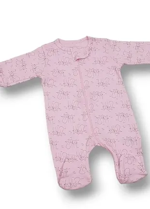 Человечек с молнией с закрытыми ножками, розовый veo турция