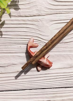 Подставка под палочки для суши карп кои - ручная работа (терракот)