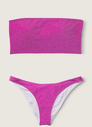 Купальник бандо shimmer bikini pink