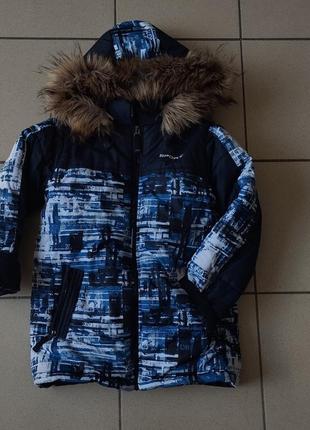 Зимняя куртка для мальчика 8-9 лет