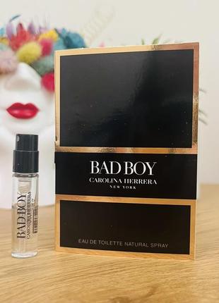 Оригінал пробник парфум туалетна вода carolina herrera bad boy