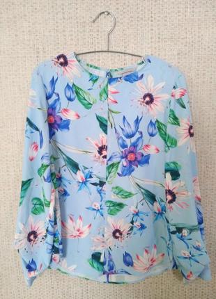 Голубая блузка h&amp;m