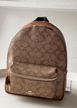 Рюкзак в стилі coach brown premium 
1:1