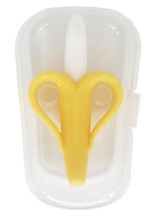 Прорезыватель силиконовый "банан" mgz-0400 в футляре
