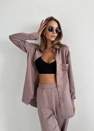 Костюм креп жатка сорочка та брюки