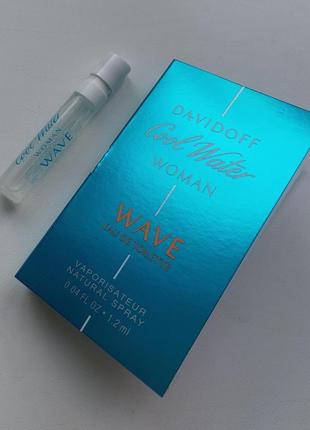 Женская туалетная вода пробник davidoff cool water wave woman