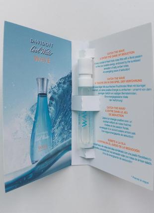Женская туалетная вода пробник davidoff cool water wave woman