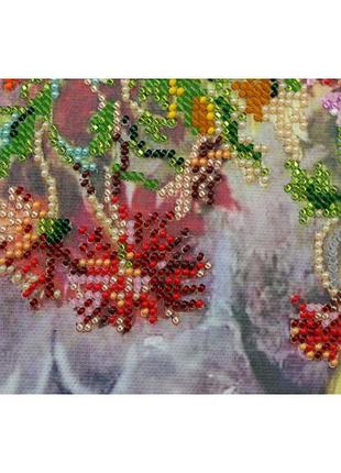 Набор для вышивки бисером хризантемы ab-490 31х38 nia-mart