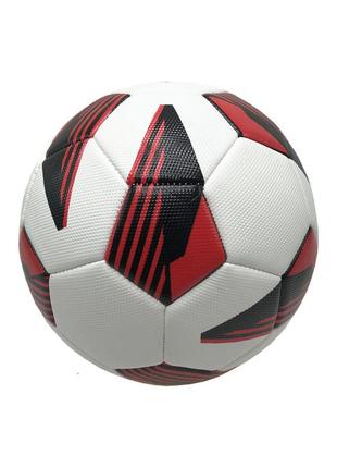 Мяч футбольный bambi fb2234 №5, tpu диаметр 21,6 см червоний
