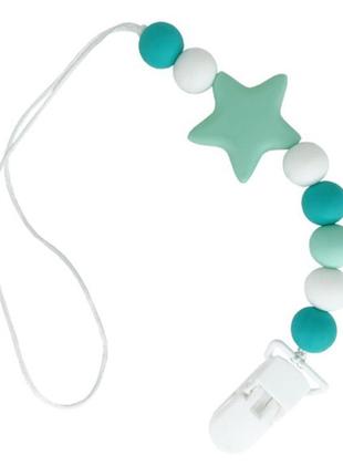 Цепочка для пустышки звезда mgz-0512(turquoise nia-mart