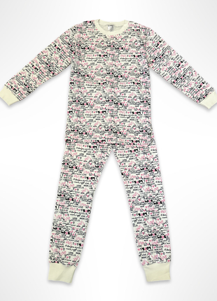 Піжама дитяча (футболка з довгими рукавами + штани)