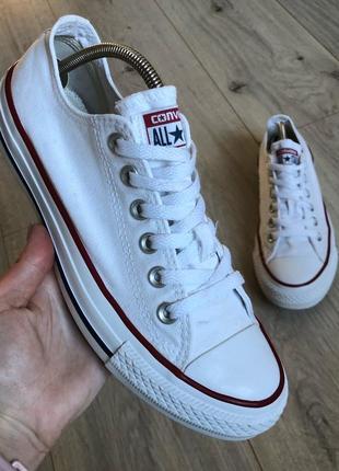 Кеды белые converse (оригинал) р. 38