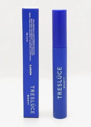 Тушь для объема и удлинения ресниц treslúce beauty ilusión volumizing & lengthening mascara jet black 9 мл5 фото