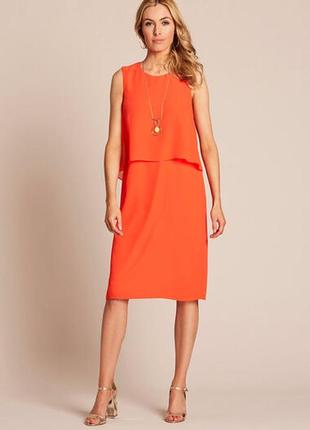 Сукня шифонова помаранчева, розмір 60 (арт1900)