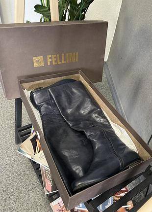 Кожаные сапоги номерные fellini