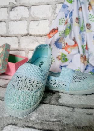 Ажурні балетки мокасини сіточка