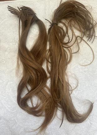 Волосы для наращивания детский срез 40 см