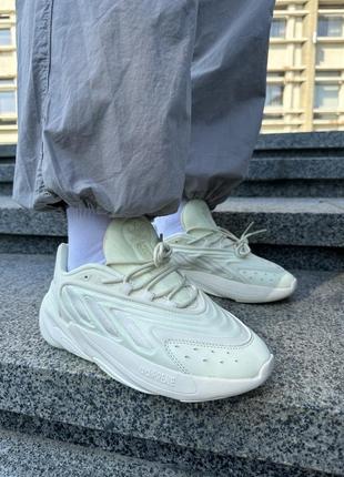 Кроссовки adidas ozelia cream mint/beige