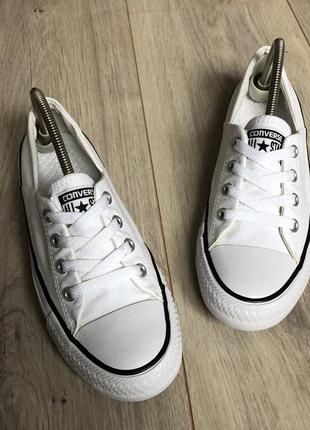 Кеди білі converse (оригінал) р. 37.5, 24 см. ідеальний стан (як нові)