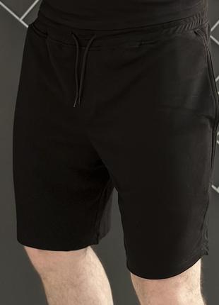 Спортивні шорти чоловічі чорні/шорти чорного кольору на літо
