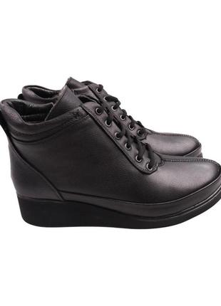 Ботинки женские euromoda черные натуральная кожа, 37