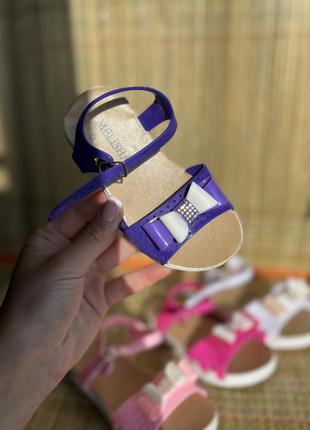 Сандалии босоножки резиновые для девушек детские нарядные обувь